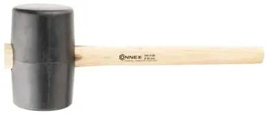Produktbild von Connex Gummihammer mit Holzstiel, 37 cm, COX625105