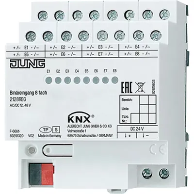 Image de Entrée binaire KNX Boîtier octuple 2128 REG