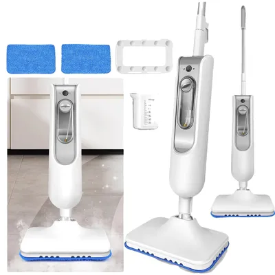 Image de Nettoyeur vapeur, main vapeur amovible, temps de chauffe rapide, couleur : blanc