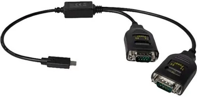Obrázek produktu pro DELOCK Adapter USB Type-C zu 2 x Seriell RS-232 DB9 mit 15kV