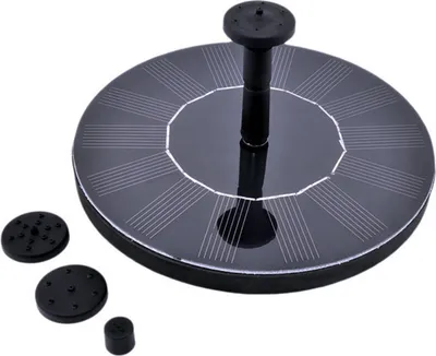 Produktbild von Schwimmende Solar Brunnenpumpe mit 4 Düsenköpfen, Wasserhöhe 30-50 cm