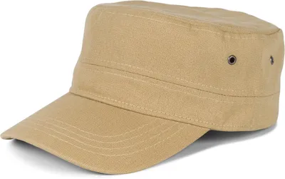 Produktbild von styleBREAKER Uni Military Cap aus Baumwoll-Canvas | Army Cap mit gebogenem Schirm | verstellbare Schirmmütze für Damen und Herren