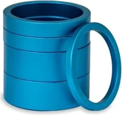 Produktbild von Chris King Headset Spacer Kit 2, 1 1/8"/28.6, 5 Stk., matte turquoise