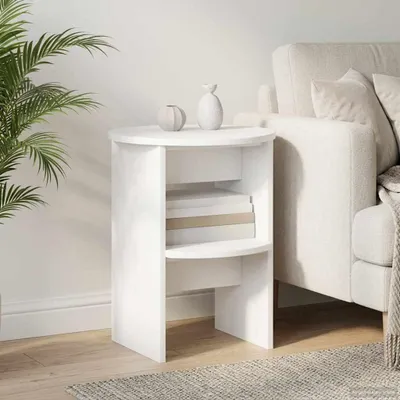 Produktbild von Seitenschrank Weiß Ø40 x 50 cm Holzwerkstoff - Kommoden DE2362