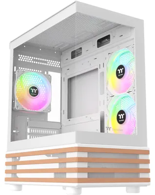 Produktbild von Thermaltake View 170 WS ARGB Snow, Micro Tower, PC, Weiß, micro ATX, Mini-ITX, SPCC, Gehärtetes Glas, Gaming