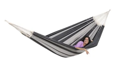 Produktbild von AMAZONAS XXL Hängematte Paradiso Silver Tuchhängematte Liegefläche ca. 250 x 175 cm