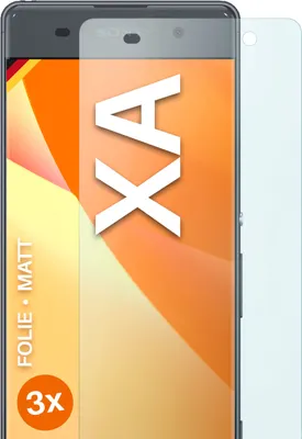 Produktbild von moex® 3x Schutzfolie kompatibel mit Sony Xperia XA - Displayschutzfolie Anti Reflex Folie, Matt