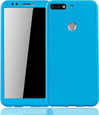Produktbild von Handyhülle Schutzhülle für Huawei Honor 7C Full Case Cover Displayschutz 360 Blau