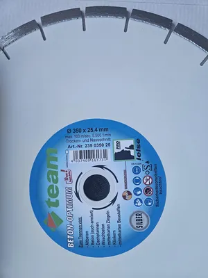 Produktbild von Disc Diamant Trennscheibe BETON-OPTIMUM 350x25,4 Leisekern Beton Ziegel Klinker