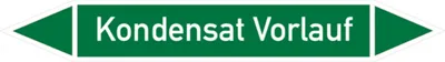 Produktbild von Dreifke® Rohrleitungsetikett, Kondensat Vorlauf | Folie selbstklebend | 187x2...