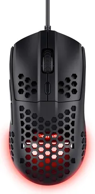 Obrázek produktu pro Trust GXT 928 HELOX, Pro praváky, Optický, USB Typ-A, 6400 DPI, Černá