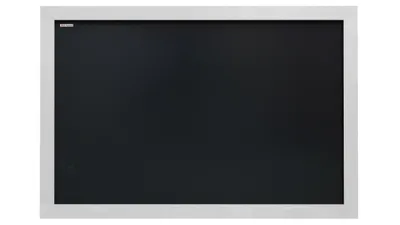 Obrázek produktu pro Tabule černá křídová v šedém dřevěném rámu 90x60 cm