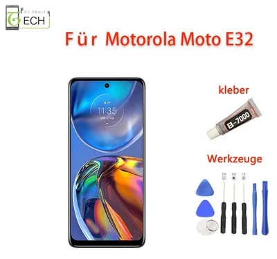 Produktbild von Für Motorola Moto E32 / E32S XT2227 LCD Display Bildschirm Touchscreen Schwarz