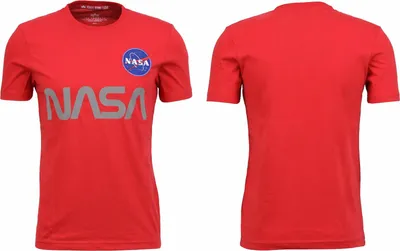 Produktbild von Alpha Industries - Herren T-Shirt NASA Reflective T, Farbe:rot, Größe:XXL