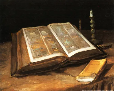 Zdjęcie produktu dla Vincent Van Gogh - Martwa natura z Biblią, 1885 (40 x 50 cm)
