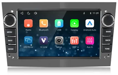 Immagine prodotto di Autoradio da 7 pollici per Opel Astra H, Corsa C/D, Vectra C, Zafira A/B. Radio con sistema operativo Linux, compatibile con CarPlay e Android Auto, con Bluetooth, Wi-Fi e RDS. Telecamera opzionale. Vi Link