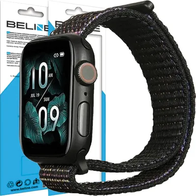Produktbild von Beline Apple Watch Armband Nylon 38/40/41Mm Schwarz /Schwarz