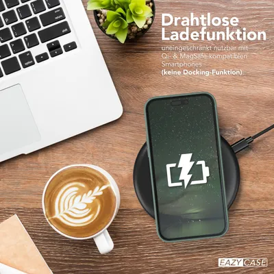 Produktbild von EAZY CASE - TPU Hülle für Apple iPhone 15 Plus, TPU Case stoßfeste Handyhülle, weiches Cover mit Kameraschutz, Silikonhülle in Grün