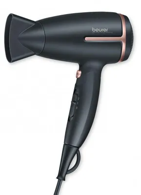 Obrázek produktu pro Fén Beurer HC 25, 1600 W, sklopná rukojeť, ionizace, 2 teplotní nastavení, studený vzduch, černá/bronzová