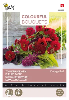 Artikelbild 2 von 'Sommerblumen Vintage Red' aus der Kategorie Blumensamenmischung