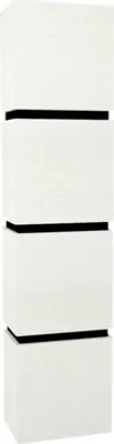 Obrázek produktu pro Koupelnová skříňka vysoká Devo Viva 2.0 pravá bílá 40 x 170 x 26 cm VV2-S4D3SP40x26-F104