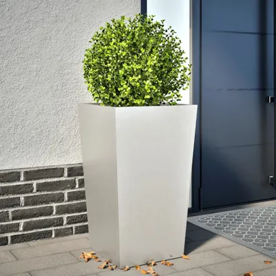 Image de Maison Exclusive - Bac à plantes 45x45x75 cm en acier inoxydable