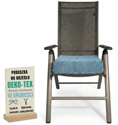 Produktbild von Pillows24 – Sitzkissen 40x40 cm 10 cm Dick aus Cord | Schaum Stuhlkissen waschbar Bezug | für Senioren & Kinder | Sitzkissen Stuhl, Bodenkissen