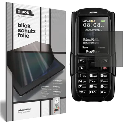 Produktbild von Schutzfolie für RugGear RG129 Blickschutzfolie matt Folie Display Schutz dipos