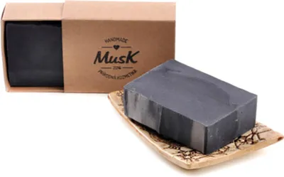 Produktbild von MUSK Naturseife SCHWARZES GOLD 100 g