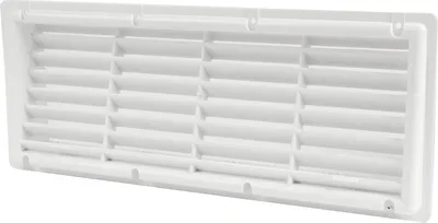 Produktbild von Lüftungsgitter ? für Camping Kühlschrank | 37.5x15cm | Fliegengaze | abgeschrägt