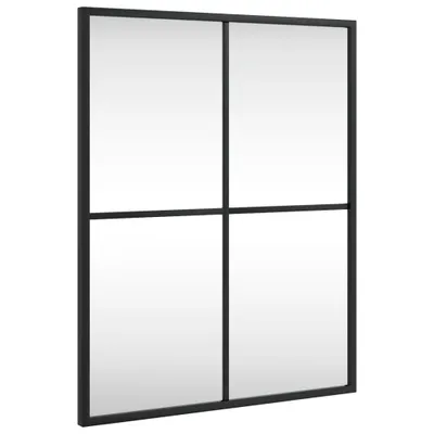 Immagine prodotto di vidaXL Specchio da parete nero 40x50 cm rettangolare in ferro