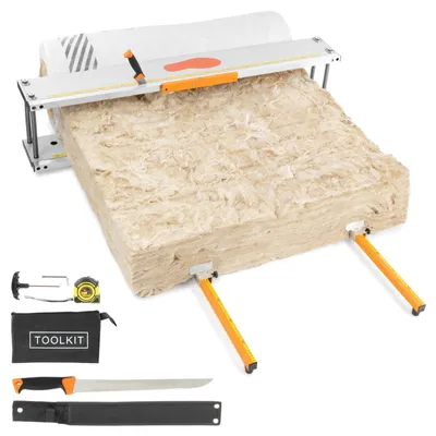 Produktbild von BAUTEC Dämmstoffschneider ISO-QUICKCUT + Dämmstoffmesser » für Rollenware » Glaswolle, Steinwolle und Mineralwolle
