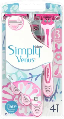 Produktbild von Gillette Venus Simply 3 Klingen Einwegrasierer 4 Stück