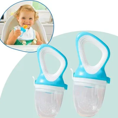 Obrázek produktu pro Plastové savičky do kojeneckých lahví – bez  – 2 ks – modré