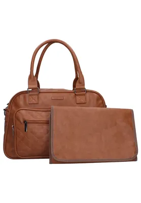 Produktbild von Vadobag Wickeltasche Care Venice Happy Dreams mit passender Wickelunterlage Cognac One Size