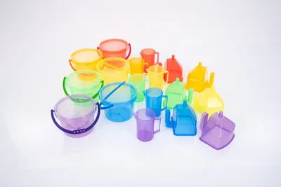 Obrázok produktu pre Tickit Translucent Colour Jugs, 1,5 rok / roky, Modrá, Žltá, Zelená, Oranžová, Purpurová, Červená