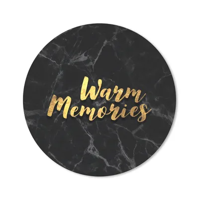 Produktbild von MuchoWow® Mauspad Mousepad Zitat - Erinnerung - Gold - Marmor 30x30 cm - Mousepads - Maus Mat - Pad - Mausunterlage - Tischunterlage - Schreibtischmatten