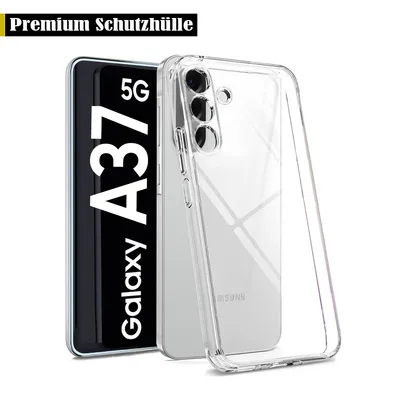 Produktbild von Für Samsung Galaxy A37 5G - Handy Silikon Hülle Transparent Kamera Schutz Hülle Tasche Case Handyhülle Cover