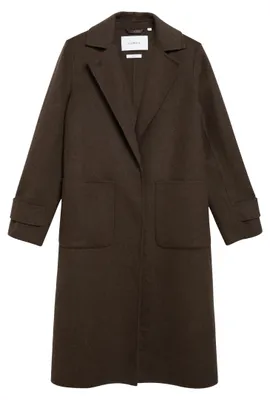 Produktbild von Comma Damen Mantel Braun XS im Loose Fit mit Doubleface-Verarbeitung