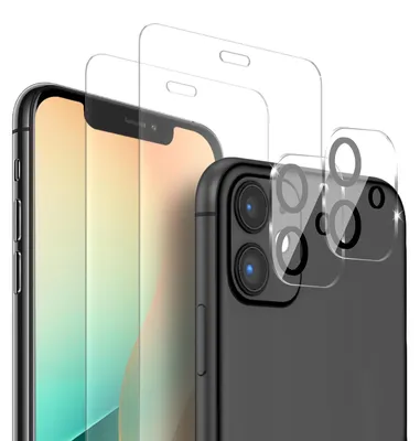 Produktbild von 2x Display + Kamera Glas für Apple iPhone 12 Displayschutz Kameraschutz Panzerfolie Displayglas Kameraglas 9H Schutzglas