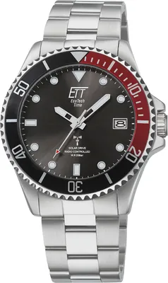 Produktbild von ETT Eco Tech Time EGS-11604-25M Funk-Solar Herrenuhr Watersports Schwarz