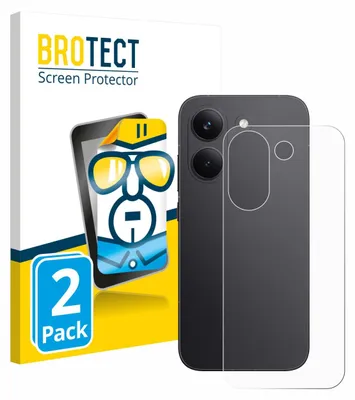 Produktbild von 2x Für Xiaomi Poco X8 Pro (Rückseite) Schutzfolie BROTECT Displayschutz Display Schutz Folie Klar Transparent