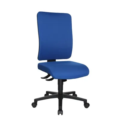 Produktbild von Bürodrehstuhl m.Synchrontechnik blau 450-550mm o.Armlehnen Trgf.110kg TOPSTAR