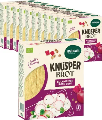 Produktbild von Knusperbrot Buchweizen & rote Bete, 12x 100 g