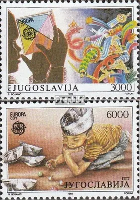 Produktbild von Briefmarken Jugoslawien 1989 Mi 2340-2341 (kompl.Ausg.) postfrisch Kinderspiele