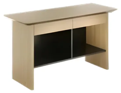 Produktbild von Moderner Computertisch Schwarz Braun Holzmöbel Büromöbel Arbeitstisch