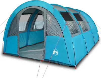 Produktbild von vidaXL Tunnelzelt 4 Personen Blau Wasserdicht