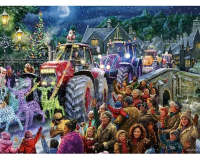 Obrázek produktu pro GIBSONS Puzzle Farmářské Vánoce XL 500 dílků