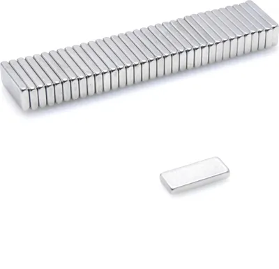 Produktbild von Neodym Magnete 13 x 5,5 x 1,8 mm N38 Quader Case - 5 Stück, Extrem stark, Magnettafeln, Kühlschränke, Whiteboards, DIY