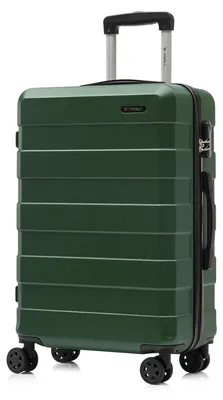 Image de Valise, matériau ABS résistant, serrure à combinaison sécurisée, vert foncé, 20 pouces (500 mm)